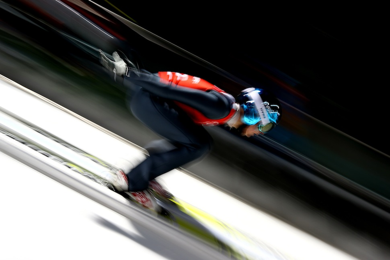 Illustration for article titled Olympic Ski Jumping Makes For Some Cool And Trippy Photos